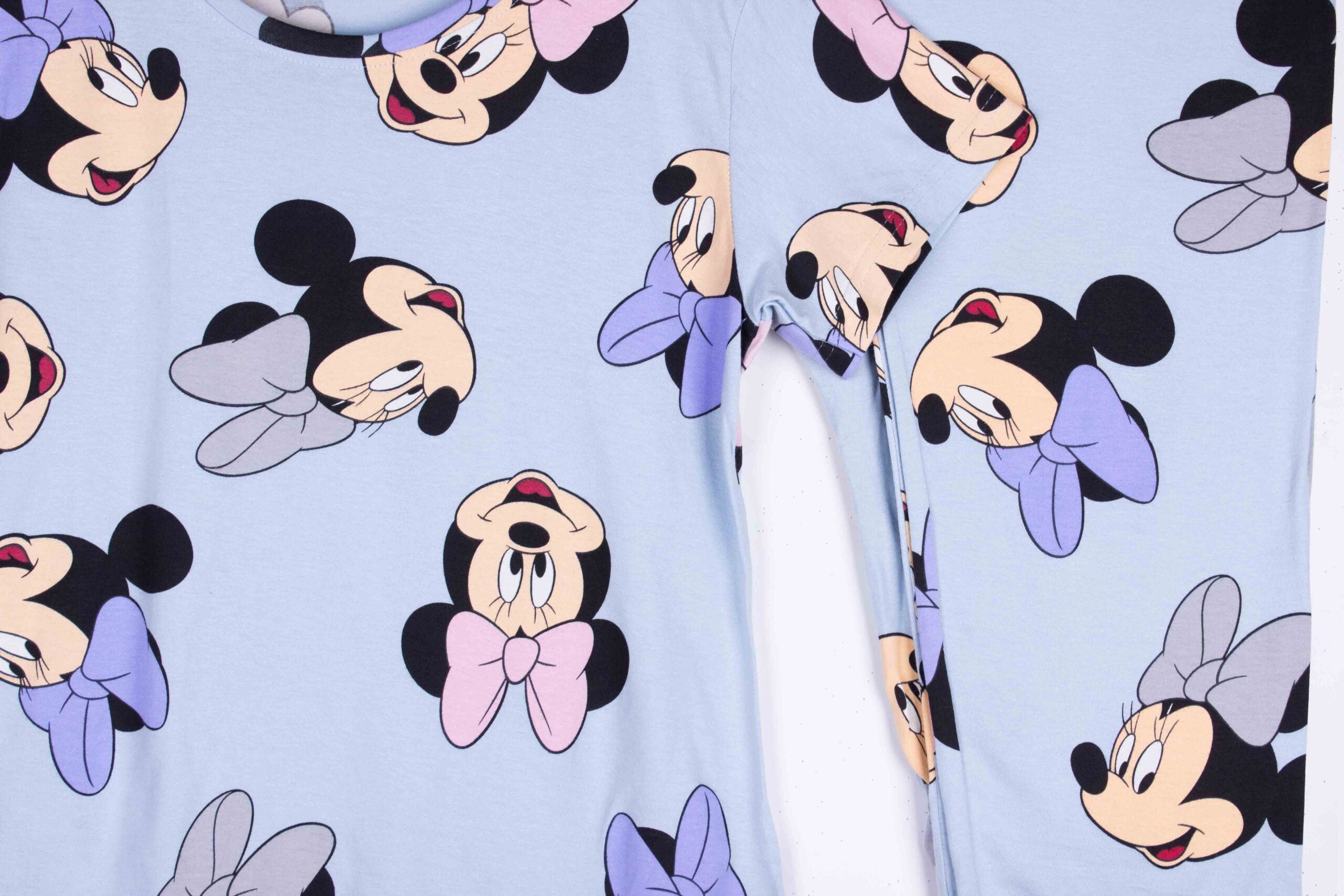 Pretty Blue Cotton Minnie Mouse