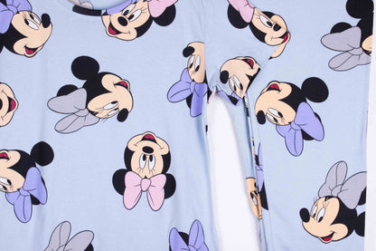Pretty Blue Cotton Minnie Mouse