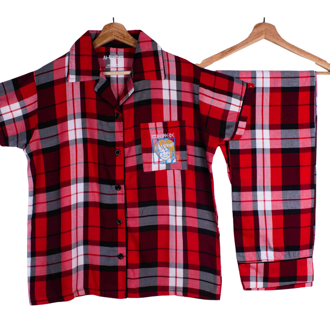 Red Plaid - One Piece