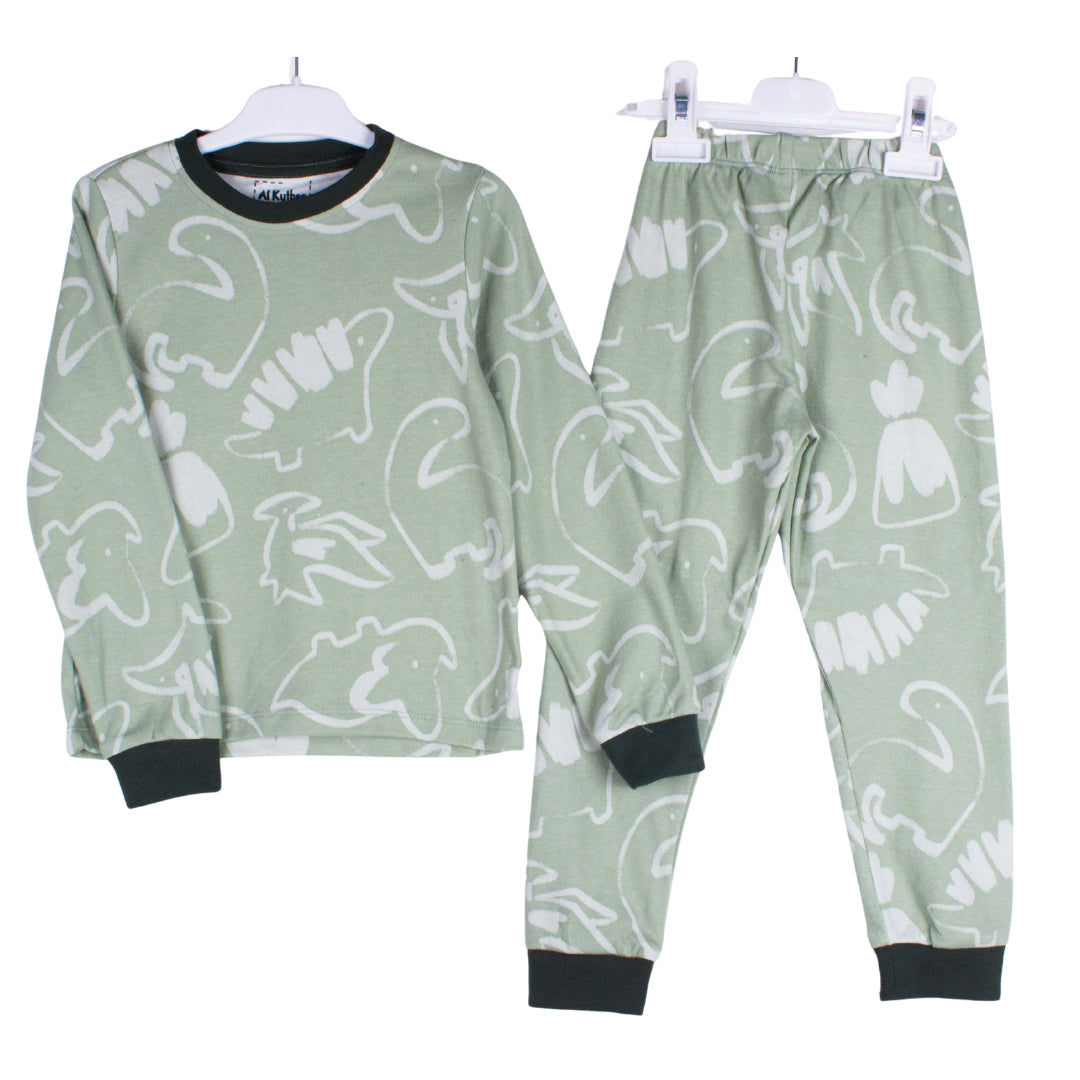 Mint Dino Print