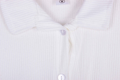 Classic White Ribbed 100% Cotton