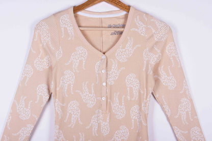 Leopard Beige Jumpsuit
