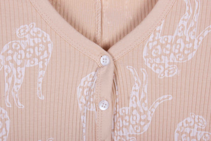 Leopard Beige Jumpsuit
