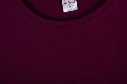 Burgundy Ski Print with Stylish Ribbon