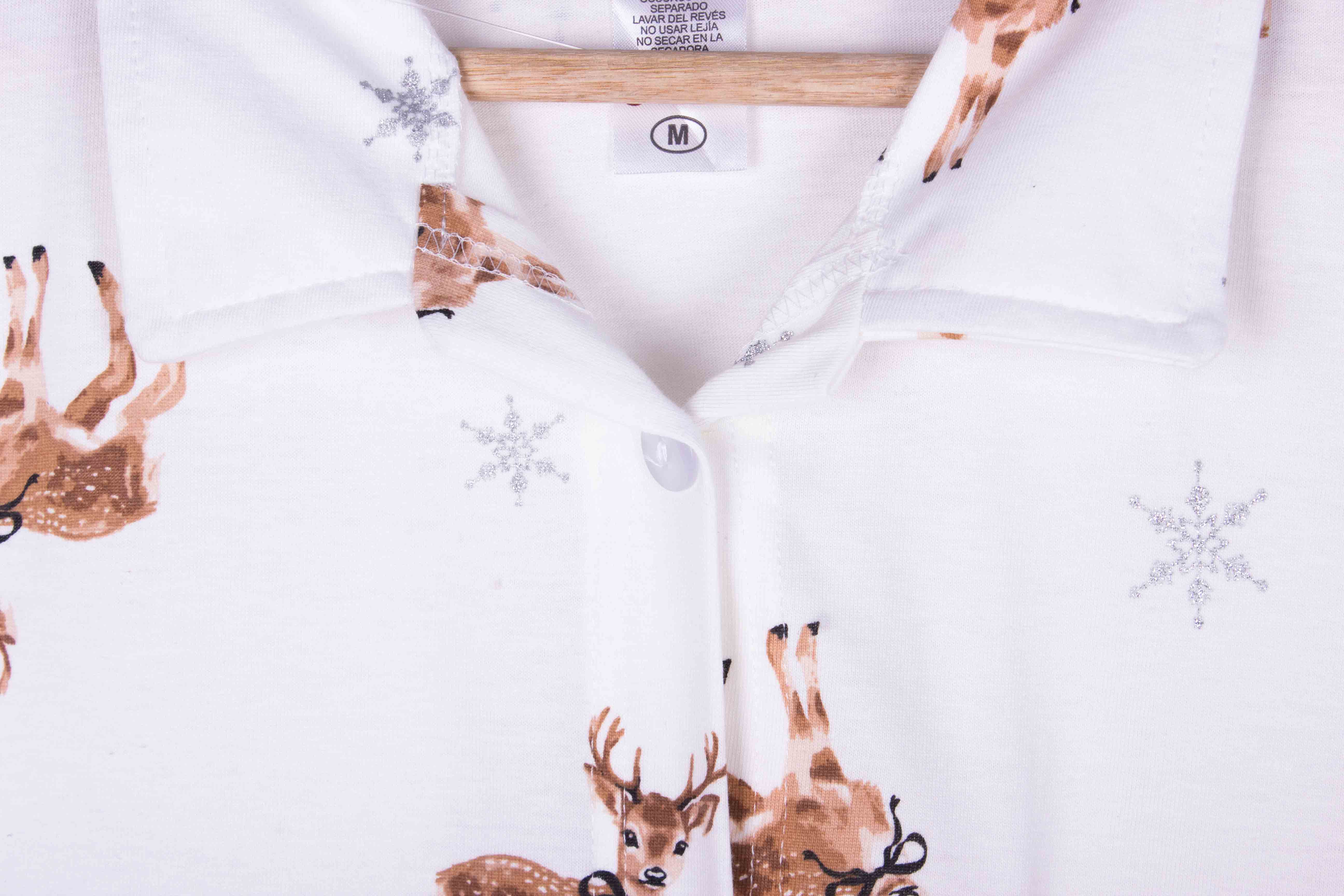 White Reindeer Snowflakes