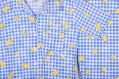 Blue Lemon Gingham