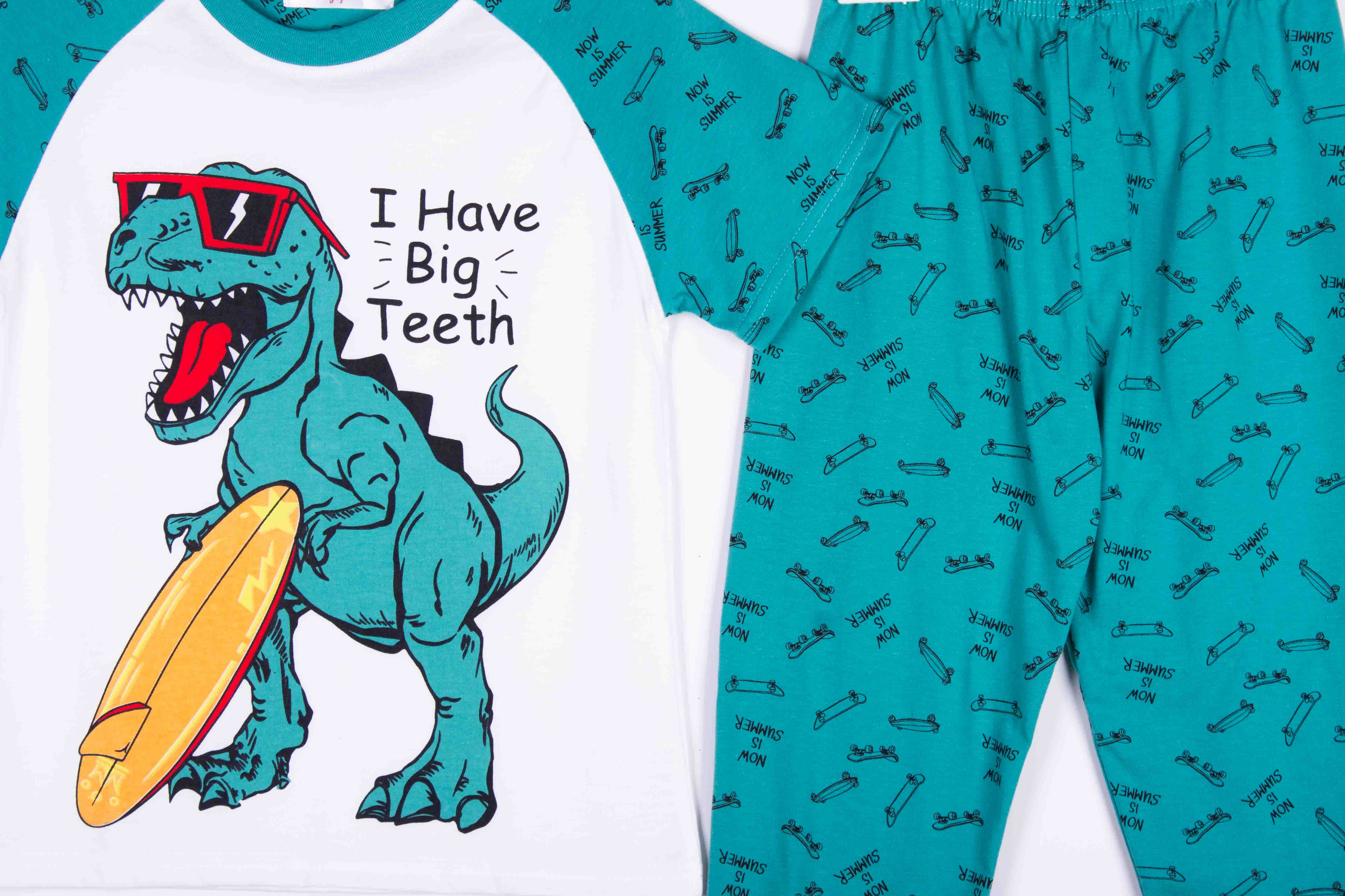 Big Teeth Dinosaur Teal