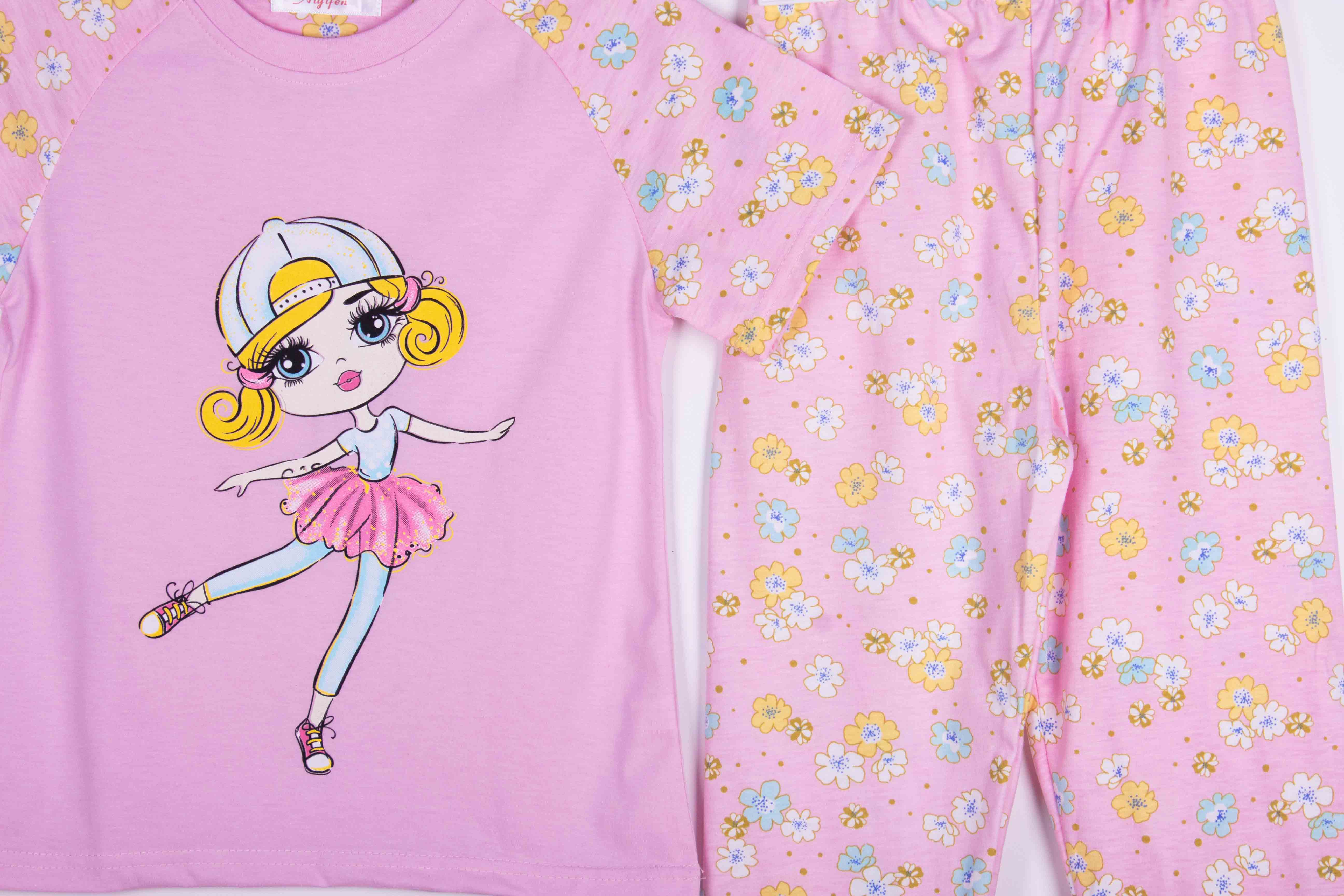 Pink Floral Doll