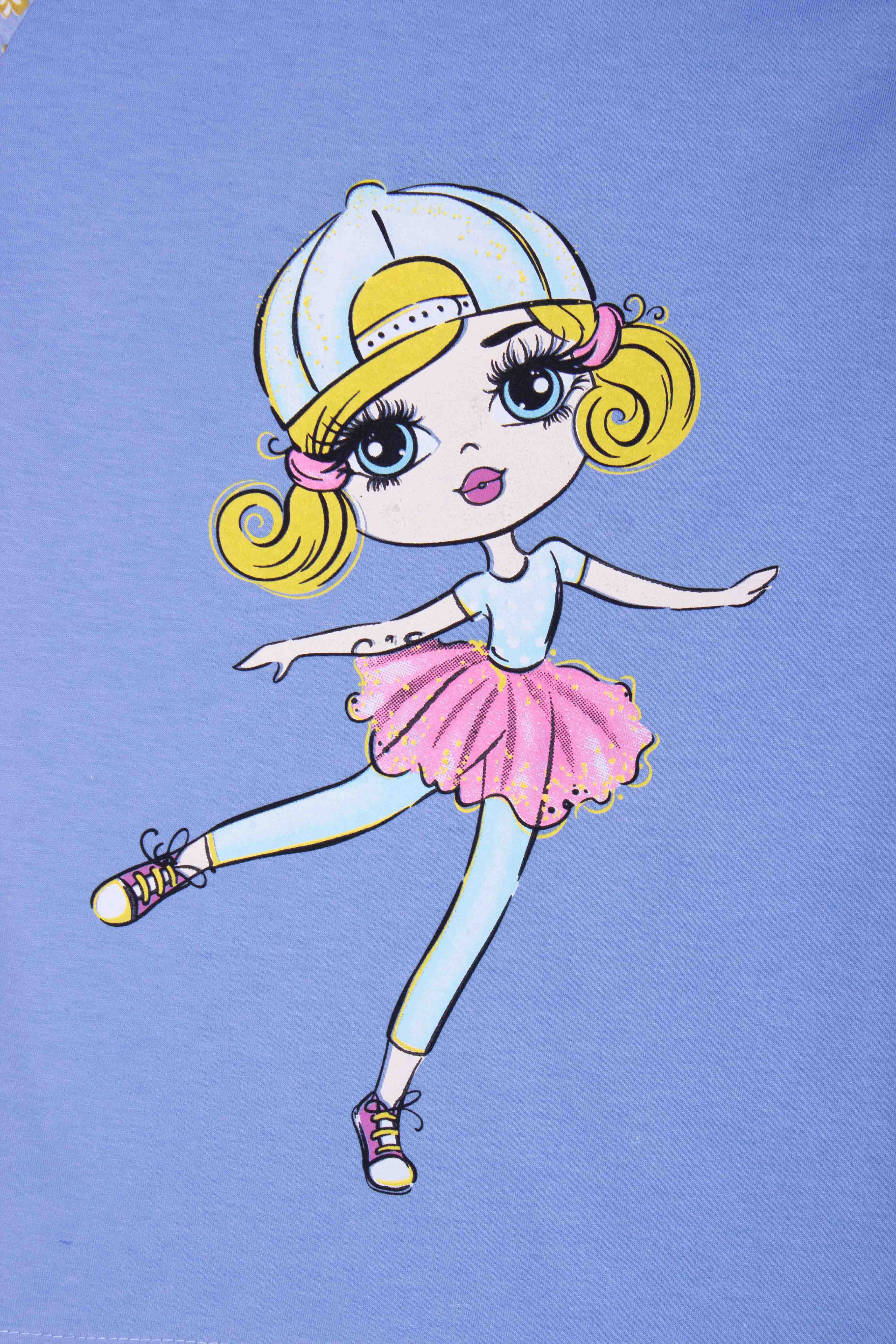 Blue Floral Doll