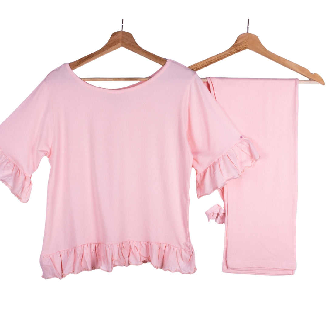 Soft Cotton Pink Frills