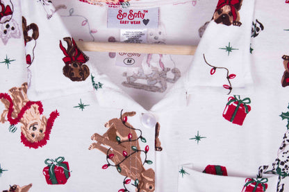 Festive Whimsy Button Up
