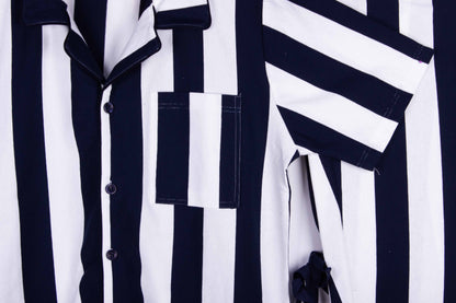 Navy Posh Stripe