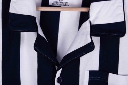 Navy Posh Stripe