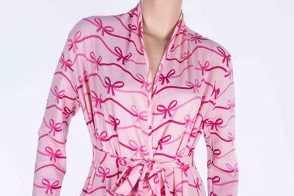 Candy Pink Ribbon Robe