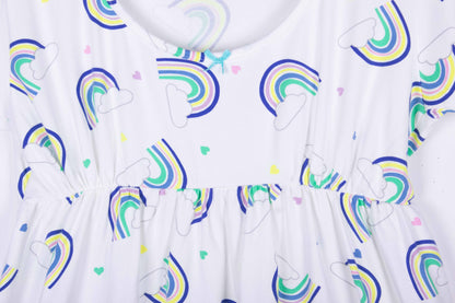 Rainbow Cloud Bermuda Pants