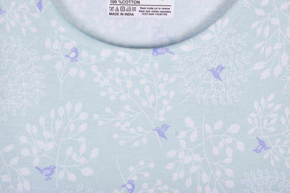 Sky Blue Floral Dress