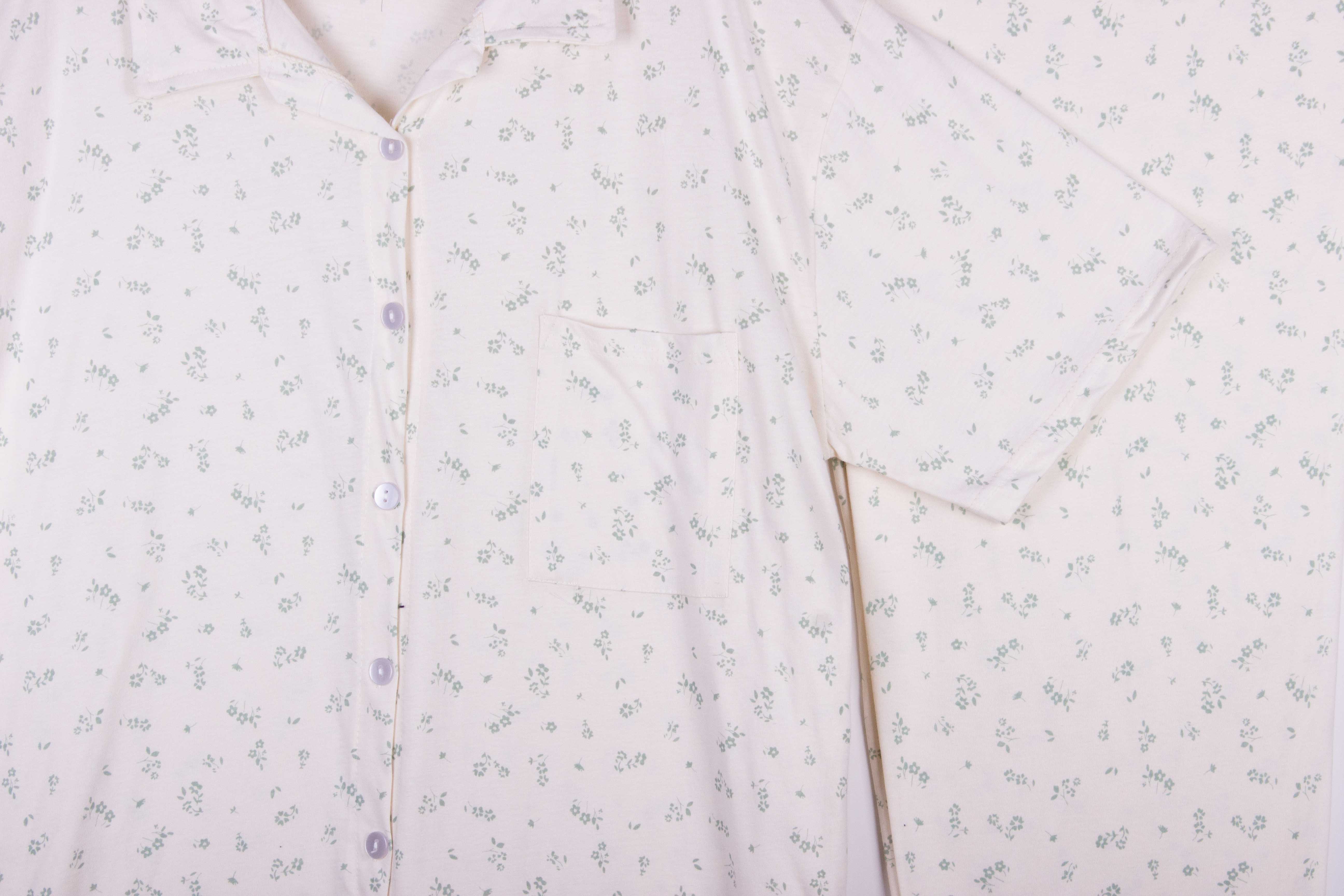 Soft Cotton Green Florals