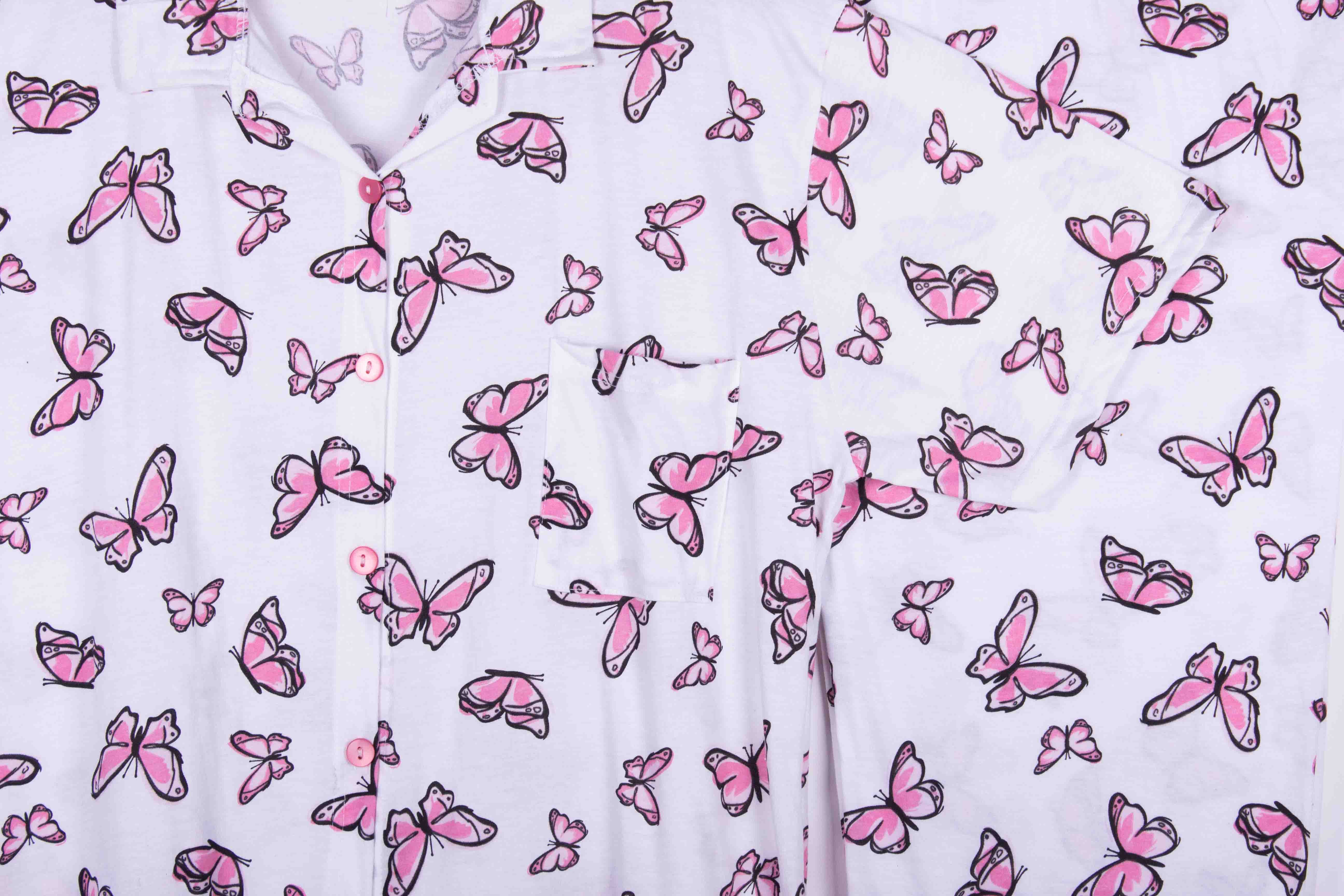 Pink Butterfly Cotton