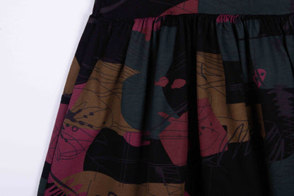 Abstract Midnight Dress