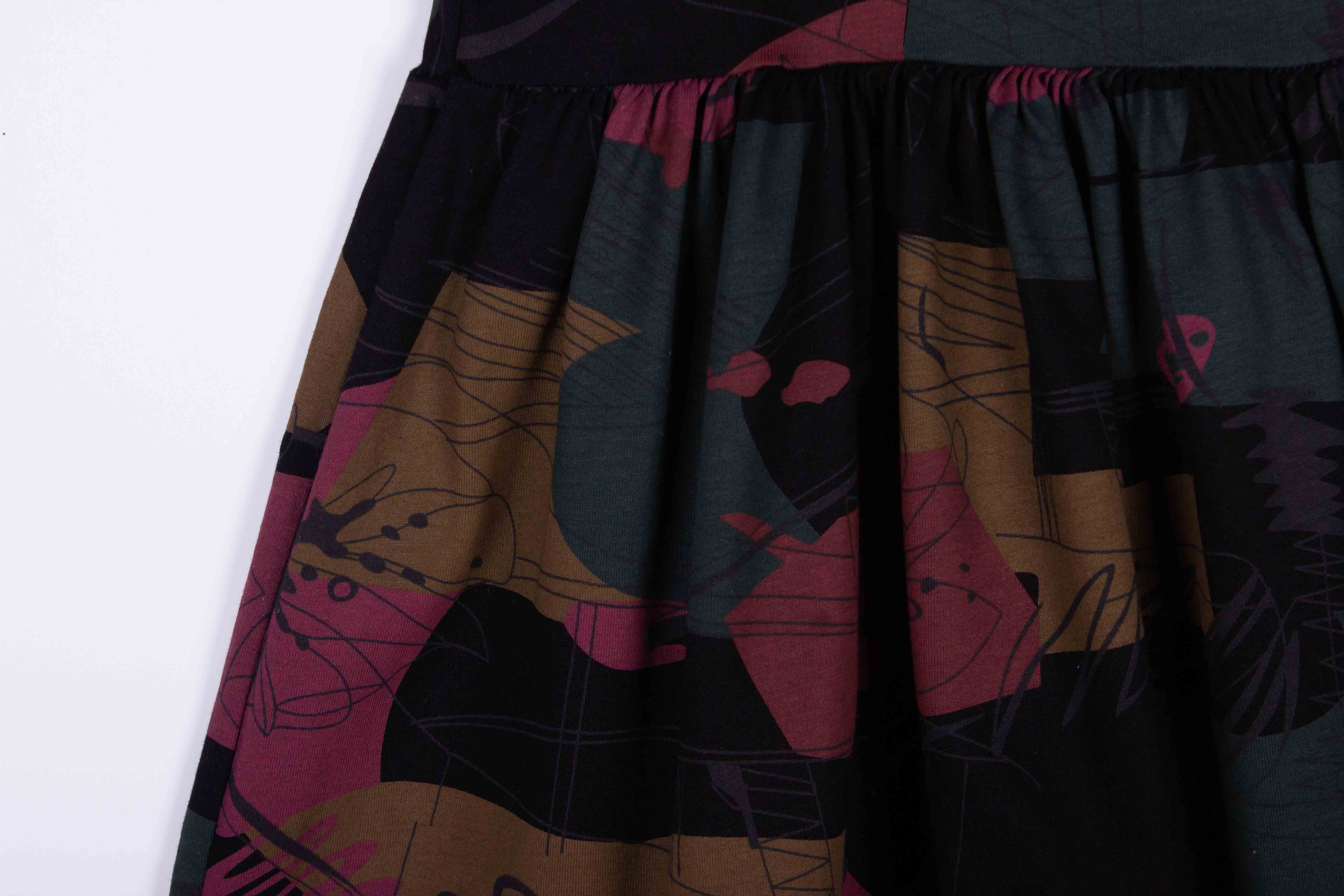Abstract Midnight Dress