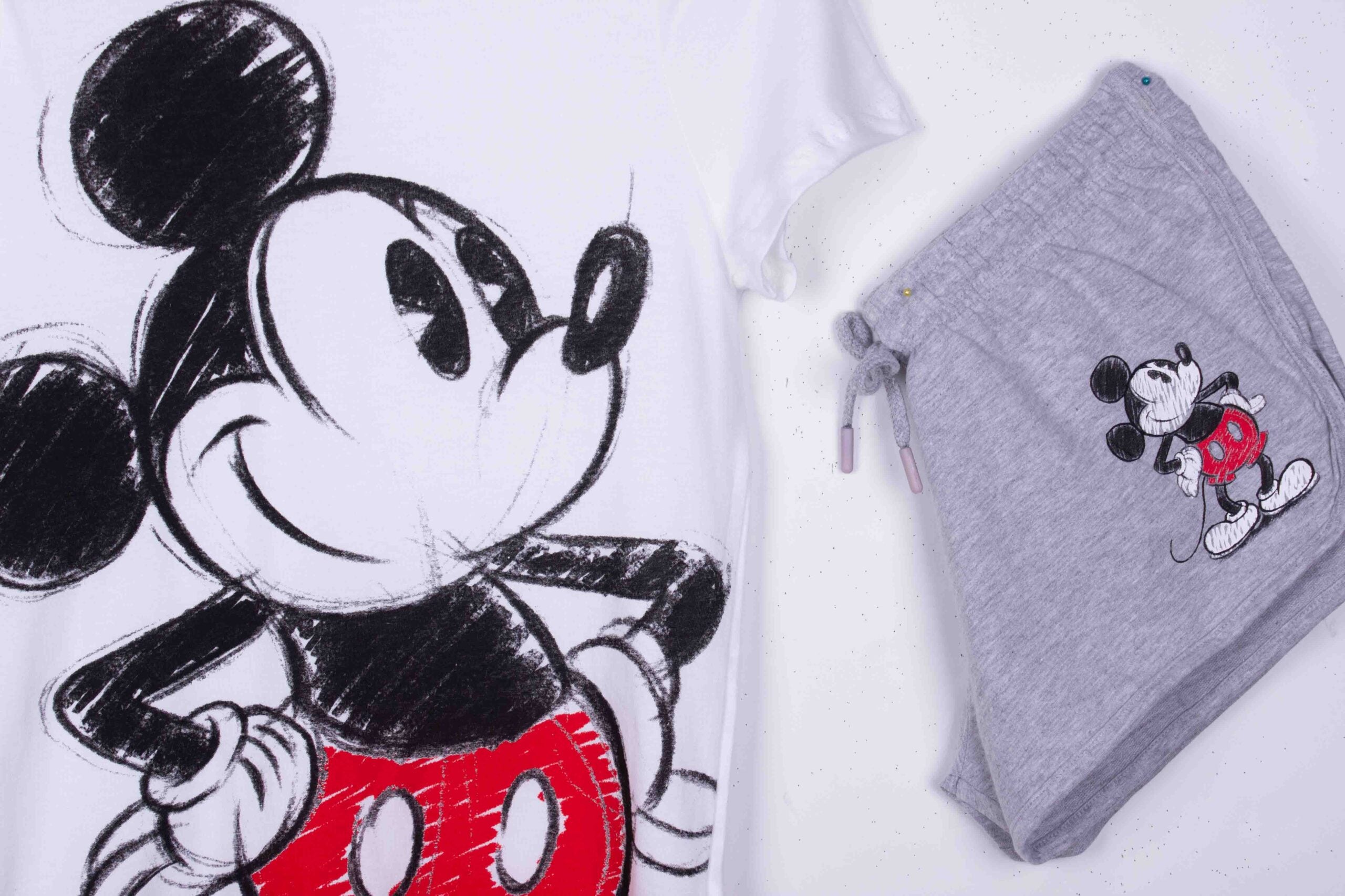 Sketched Mickey Shorts
