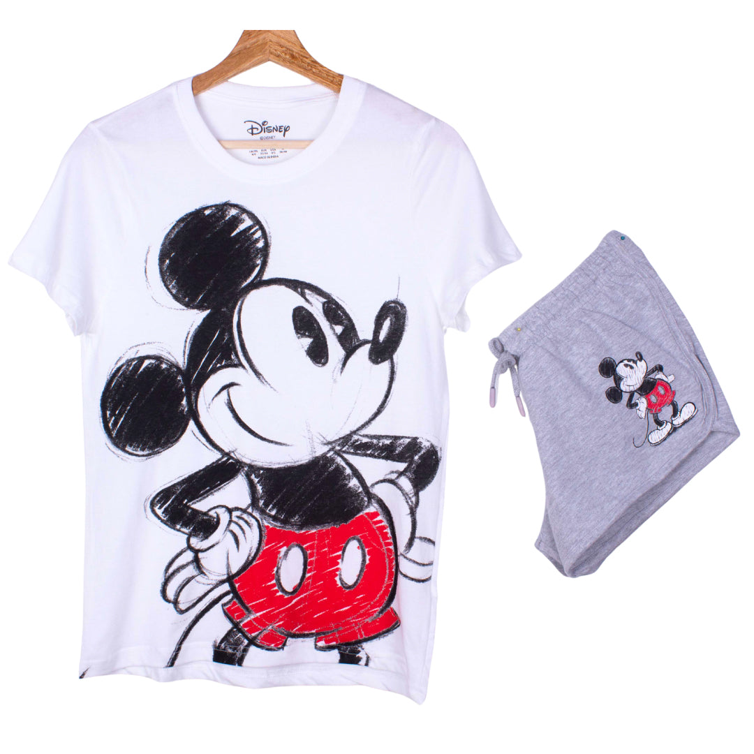 Sketched Mickey Shorts