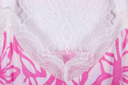 Soft Cotton Pink Lace Shorts