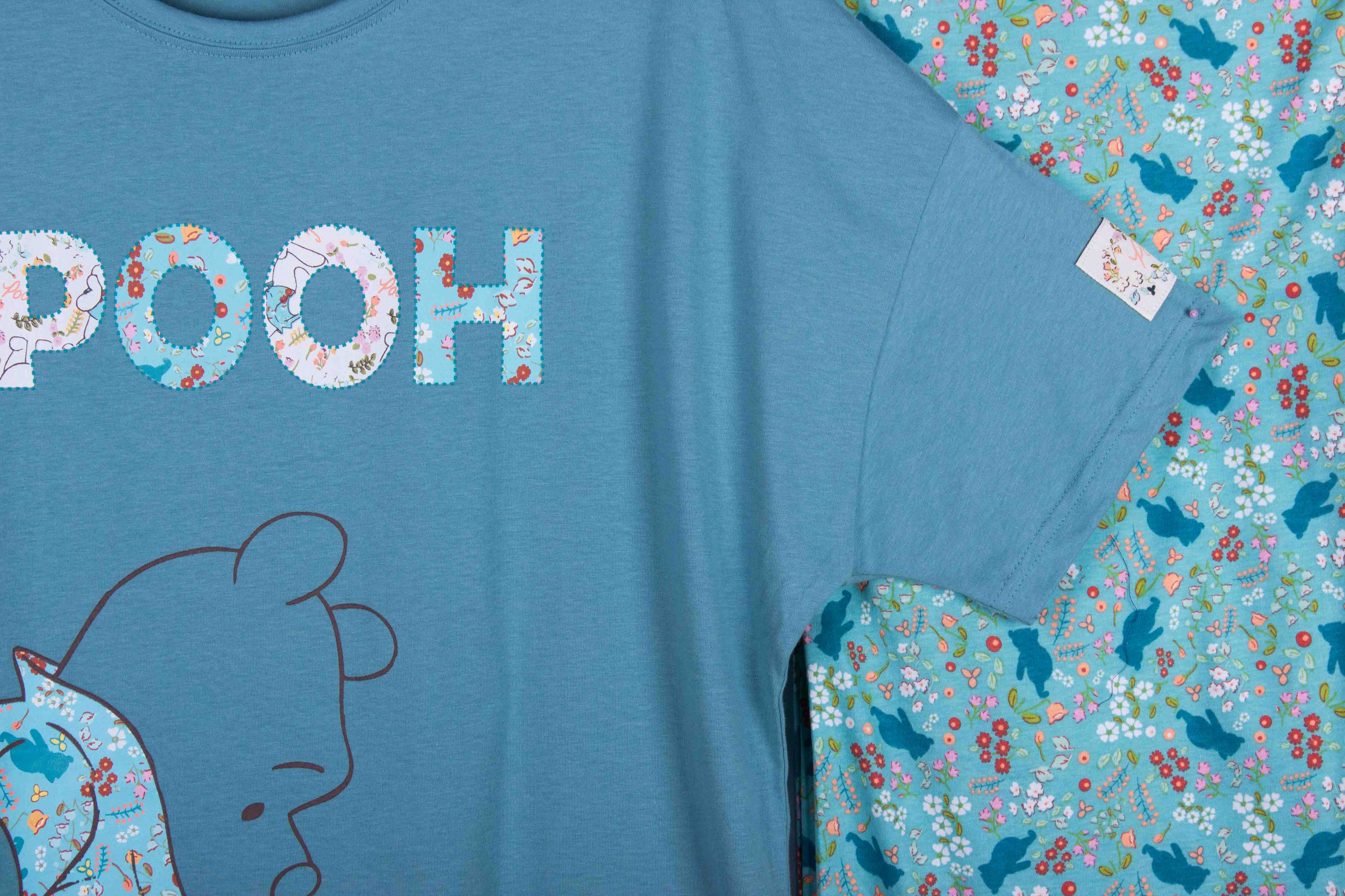 Aqua Floral Pooh