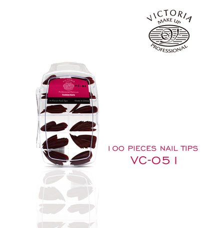 VICTORIA Nails 100Pcs Colouring { PS Case }