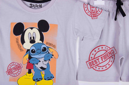 Cute Mickey and Stitch
