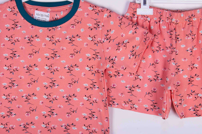 Cotton Pink Floral Shorts