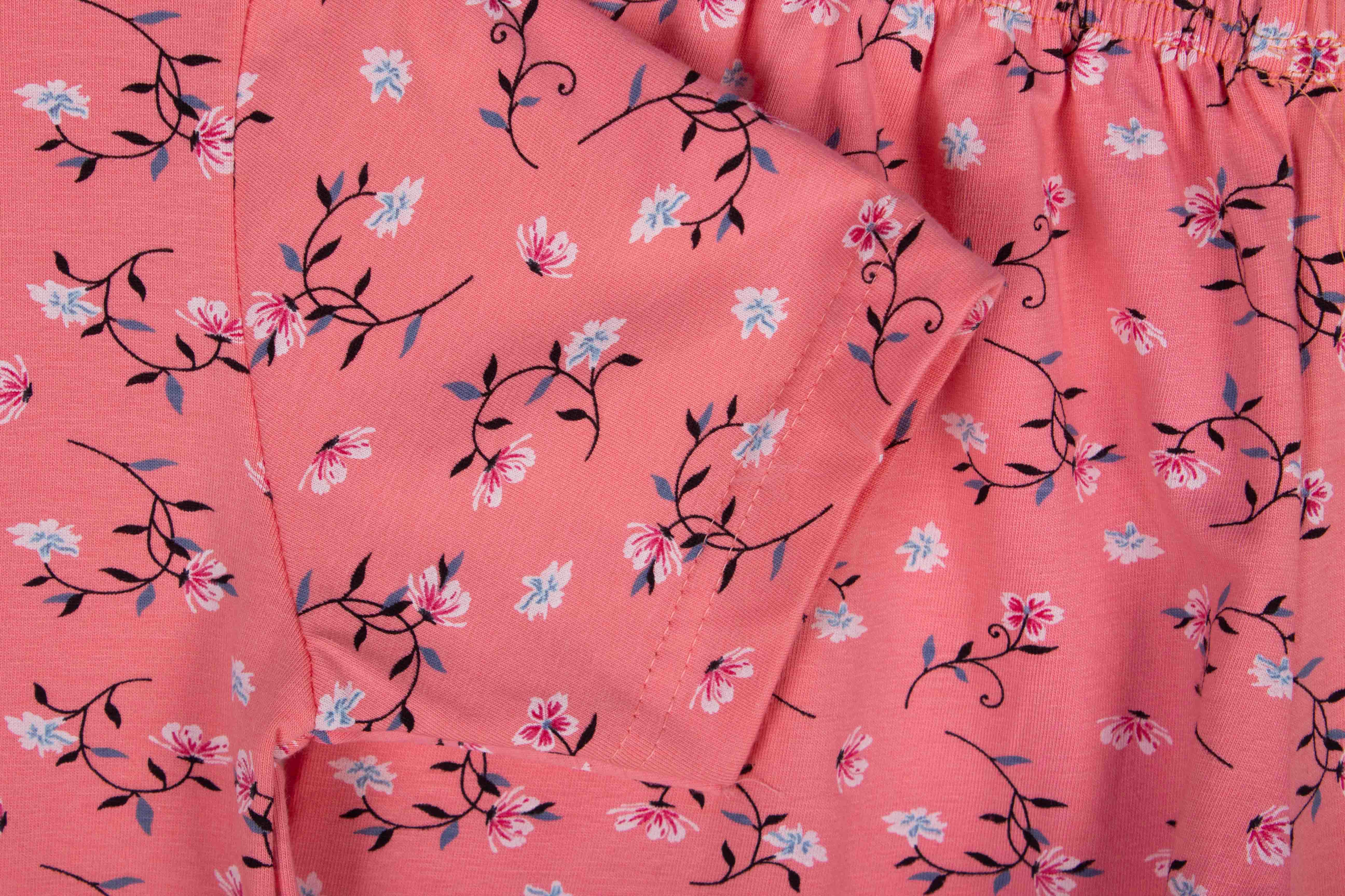 Cotton Pink Floral Shorts