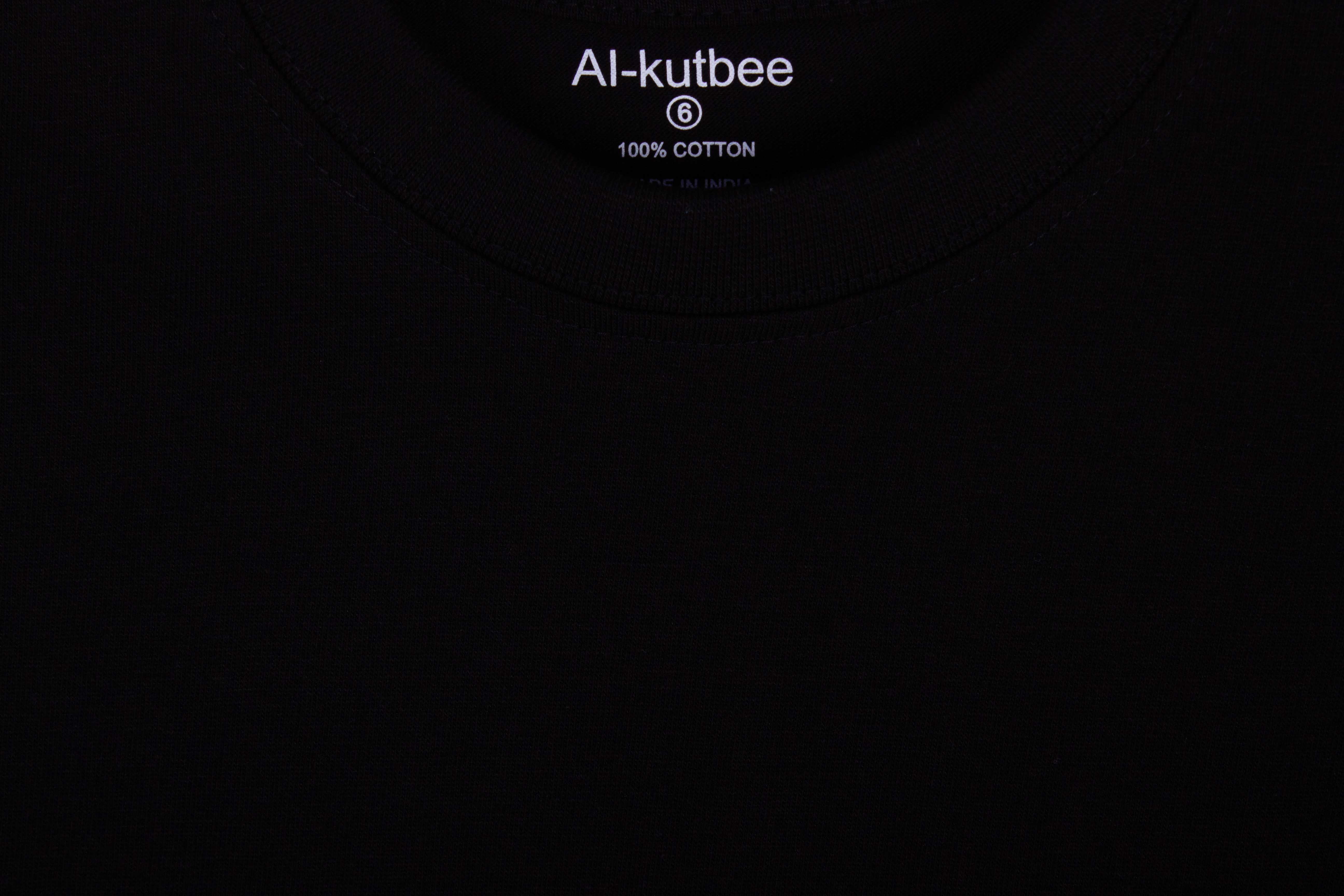 Plain Black Cotton T-Shirt