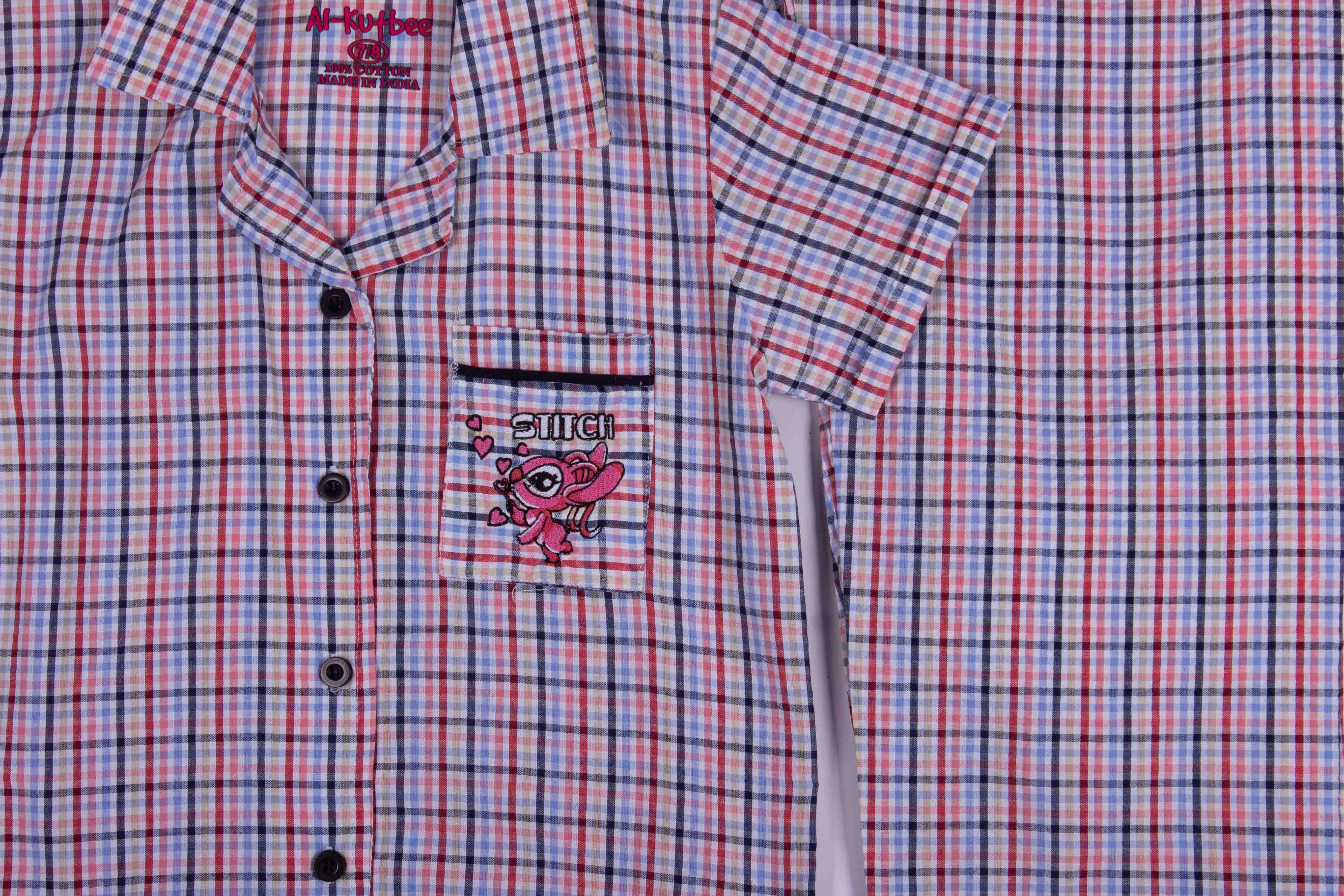 Stitch Checks Tie Down Button Up