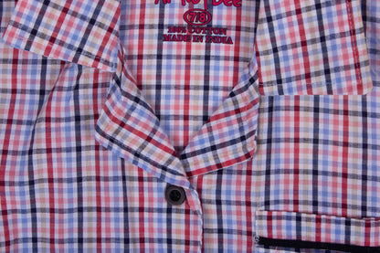 Stitch Checks Tie Down Button Up