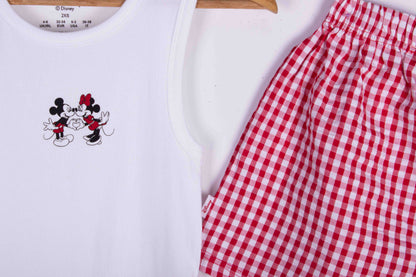 Cute Mickey Gingham Shorts