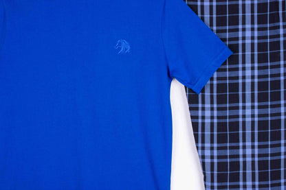Royal Blue + Tartan Plaid (Match with Dads)
