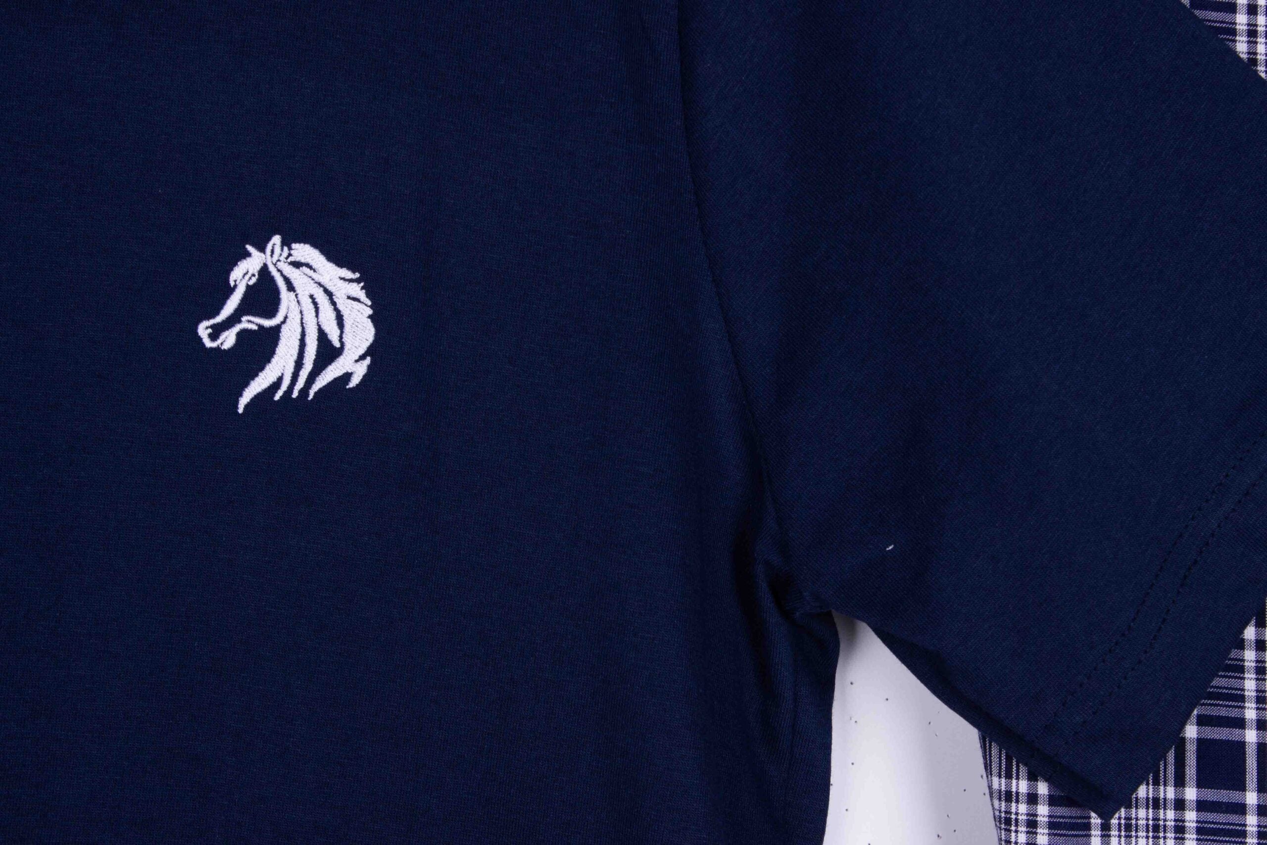Navy Blue + BlueWhite Gingham Check (Match with Dads)