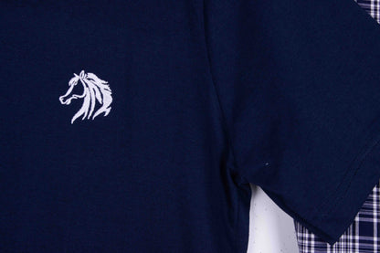 Navy Blue + BlueWhite Gingham Check (Match with Dads)