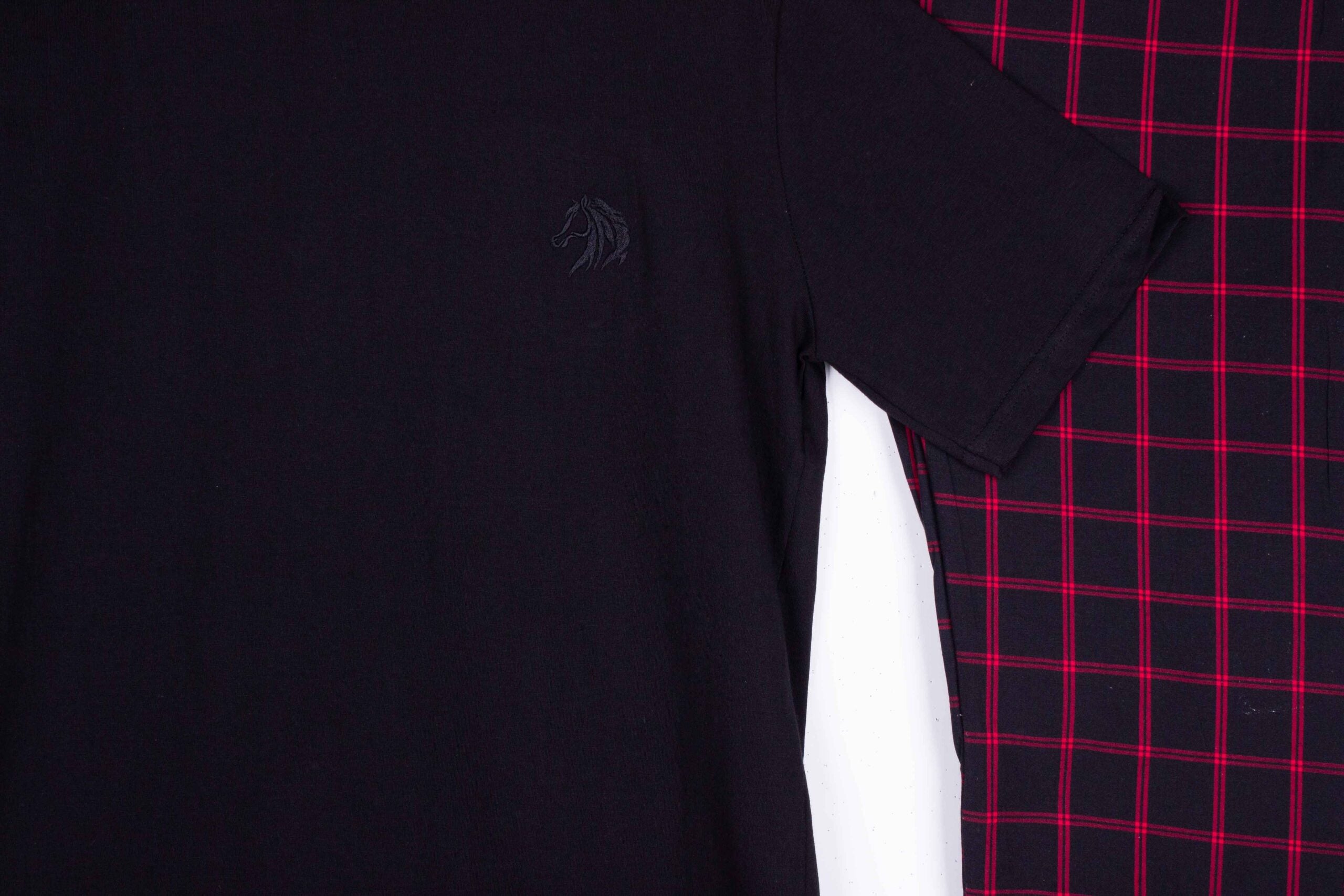 Black + Red Grid Check Plaid (Match with Dads)
