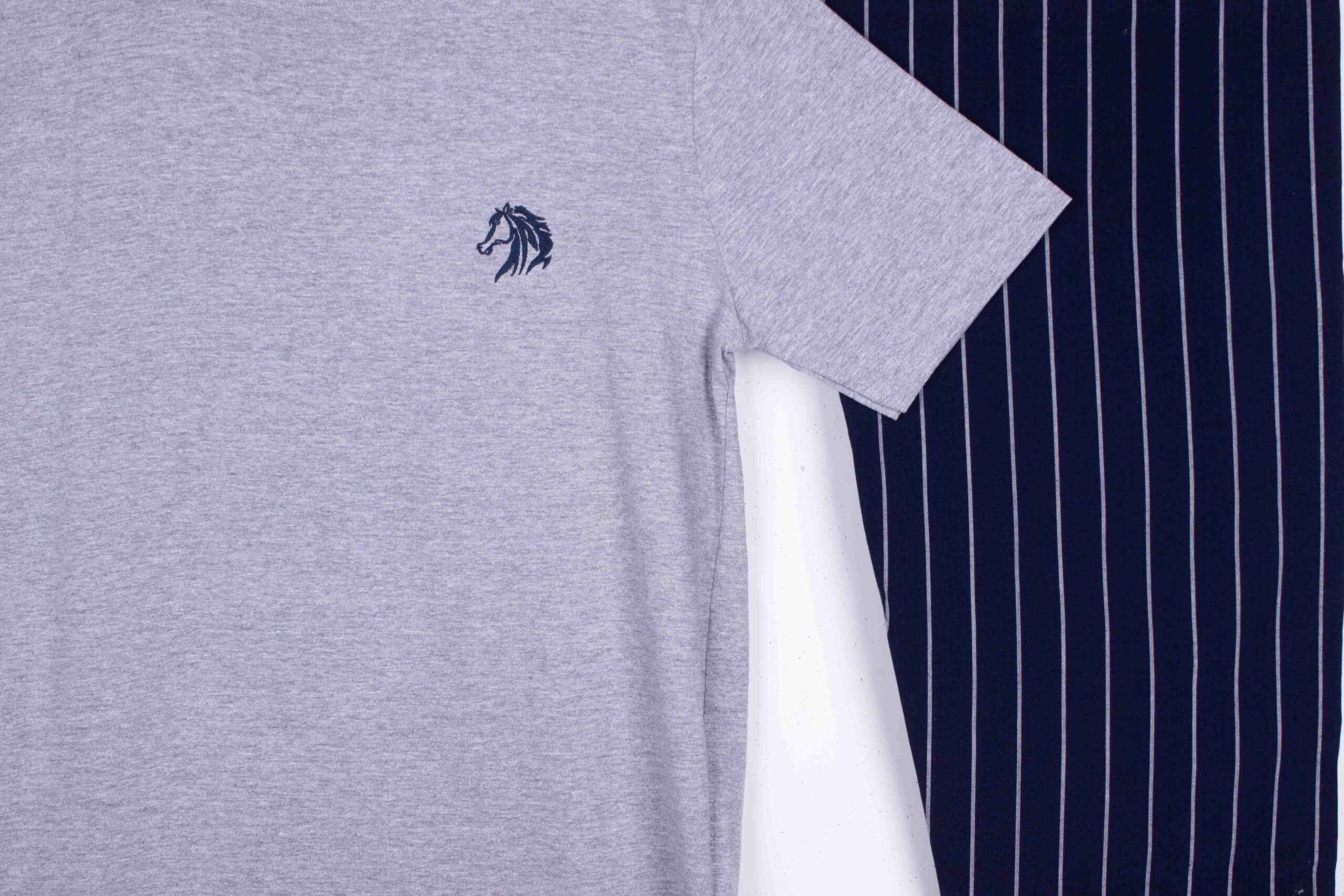 Grey, NavyWhite Pinstripe