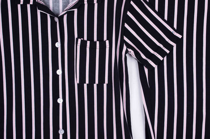 Black Pink Stripes