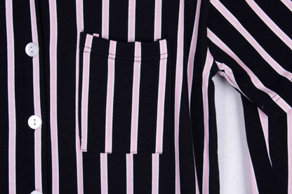 Black Pink Stripes