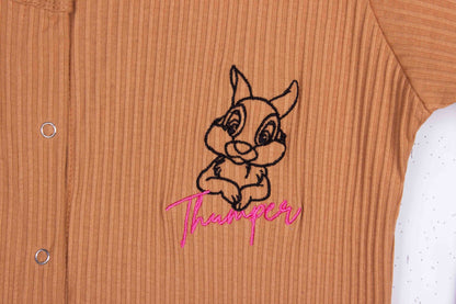 Cozy Thumper (Brown - Ribbed Cotton)