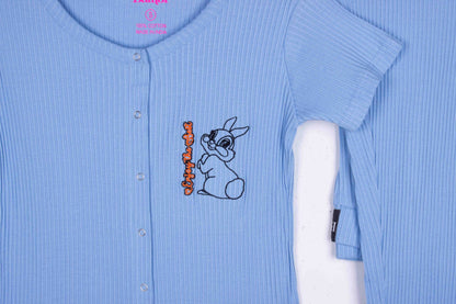Cozy Thumper (Blue - Ribbed Cotton)
