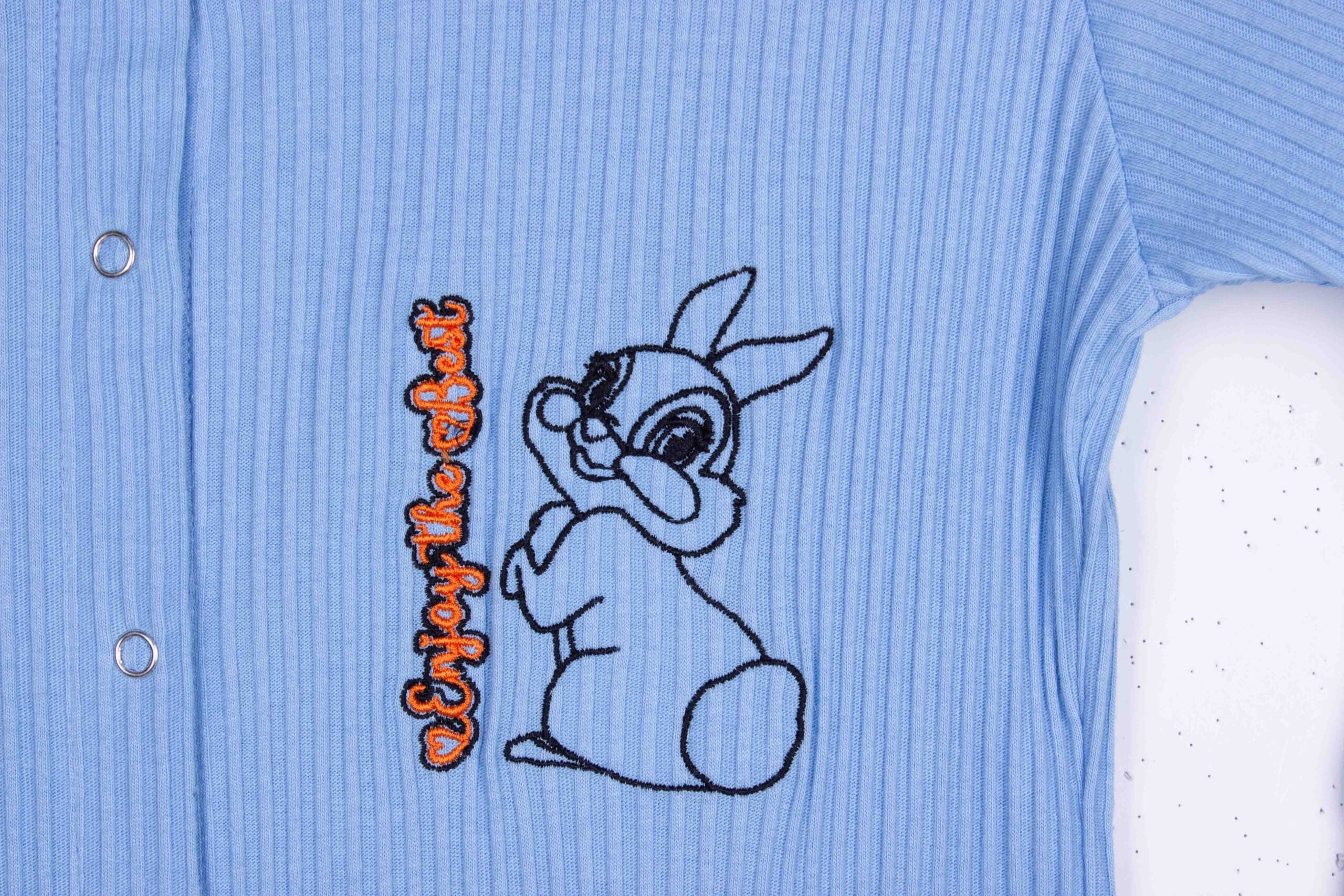 Cozy Thumper (Blue - Ribbed Cotton)
