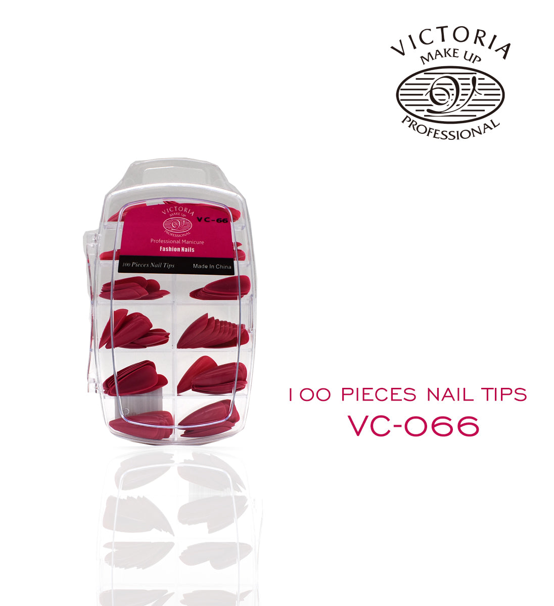 Nails 100Pcs Colouring { PS Case } VC-66