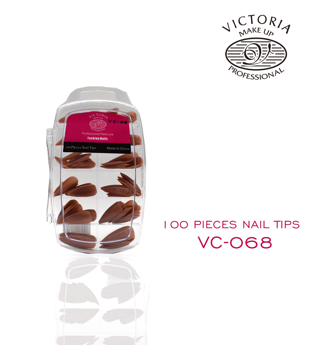 Nails 100Pcs Colouring { PS Case } VC-68