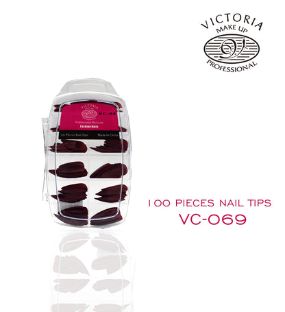 VICTORIA Nails 100Pcs Colouring { PS Case }