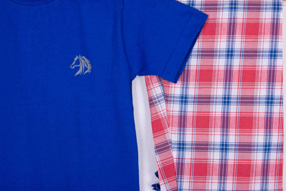 Royal Blue Red Plaid Pajamas
